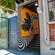 A mural next to the stairway entrance of Wellington Chocolate Factory